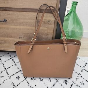Tory Burch Brown Leather Tote Bag/Laptop/Work Bag